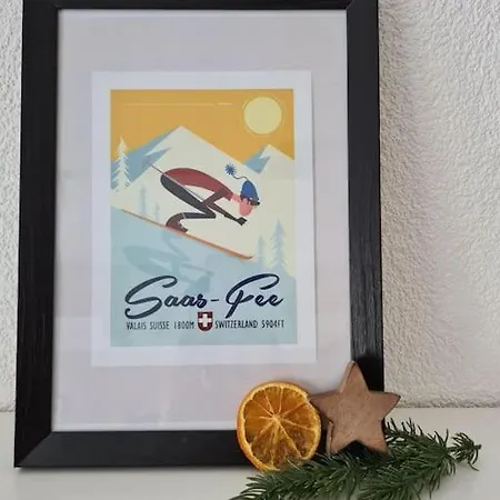 Ski-in Cosy 아파트 Saas Fee